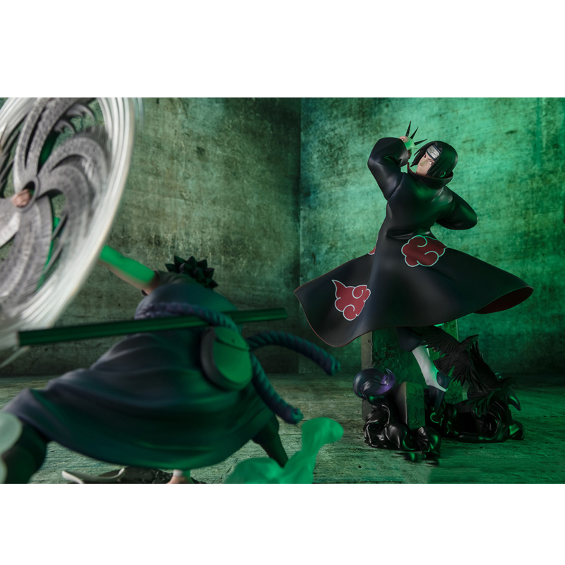 Naruto Figuarts Zero Itachi Uchiha Light & Dark Mangekyo Sharingan 24Cm