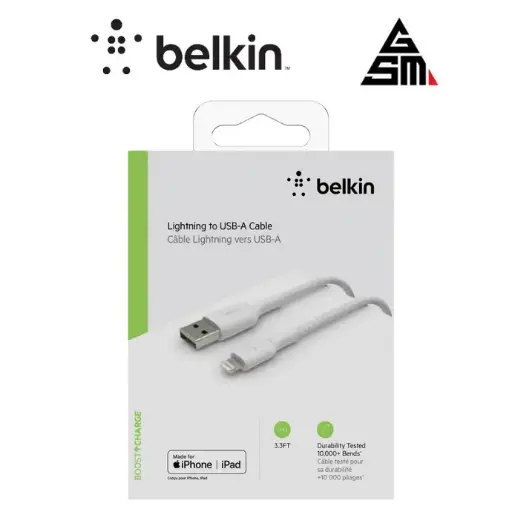 BELKIN Câble Tressé Lightning 1m (Blanc)