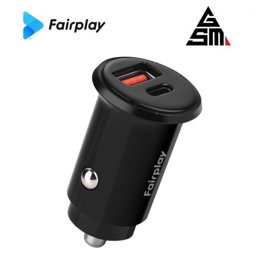 FAIRPLAY LUCCA Chargeur Voiture PD 20W 2USB (A+C)